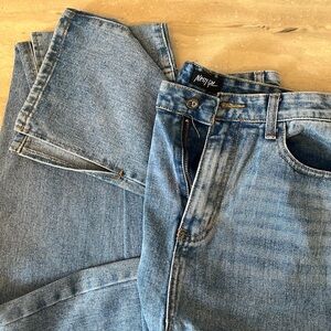 NASTY GAL NEVER WORN DENIM SIZE 10 (tags removed) ankle slit